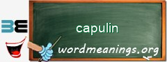 WordMeaning blackboard for capulin